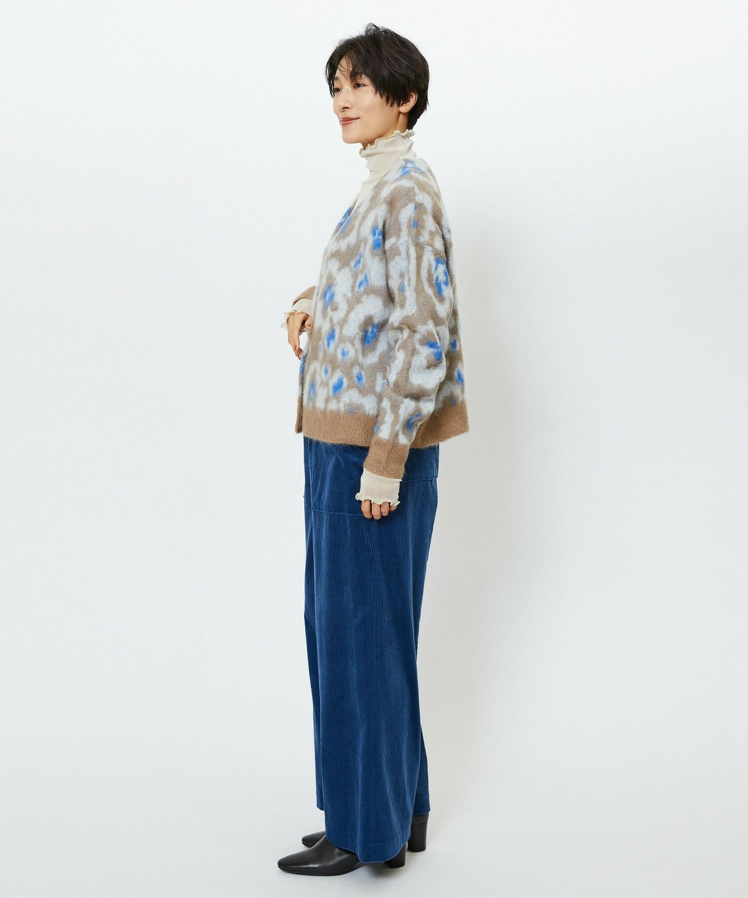 【feerique】【Lサイズ】feerique シャギーJQカーディガン 詳細画像 ブラウン 9