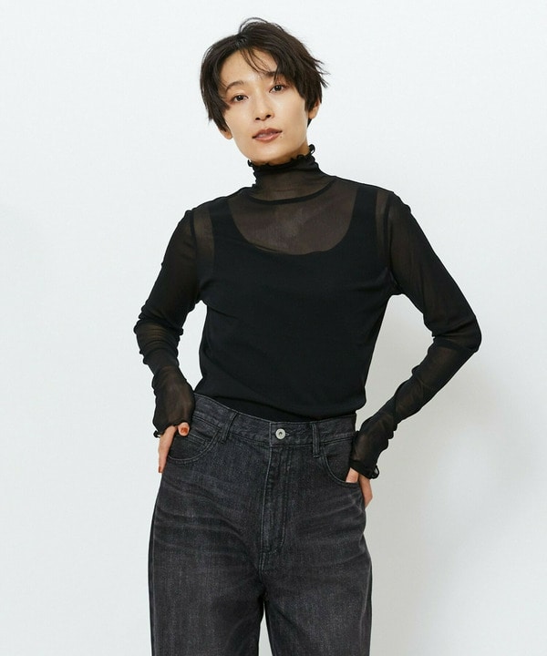 【Lサイズ】feerique ソフトチュールストレッチインナー 詳細画像 ブラック 2