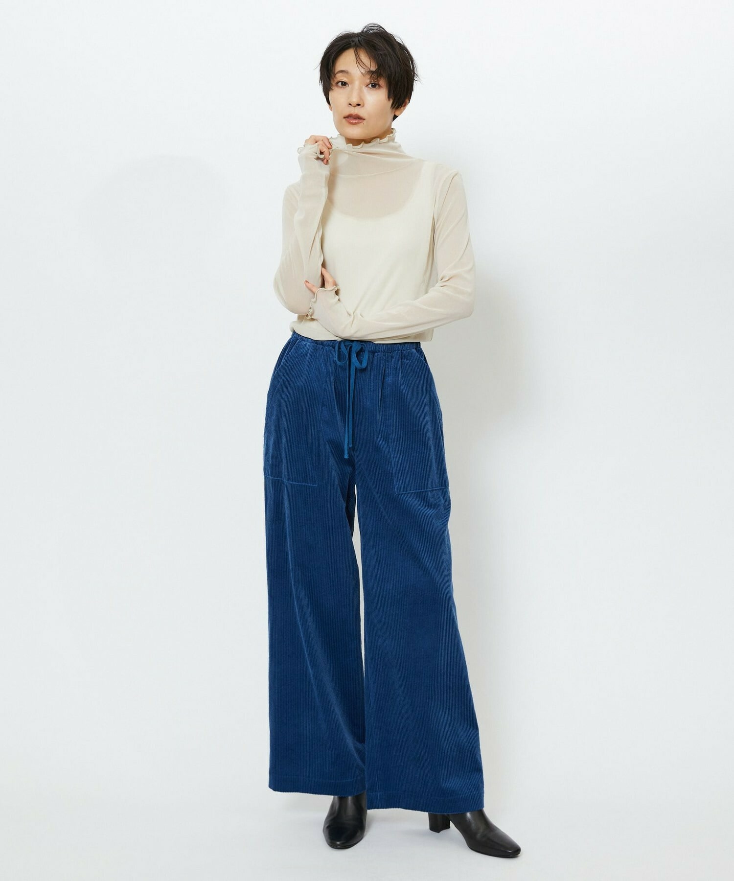 【feerique】【Lサイズ】feerique ソフトチュールストレッチインナー 詳細画像 オフホワイト 18