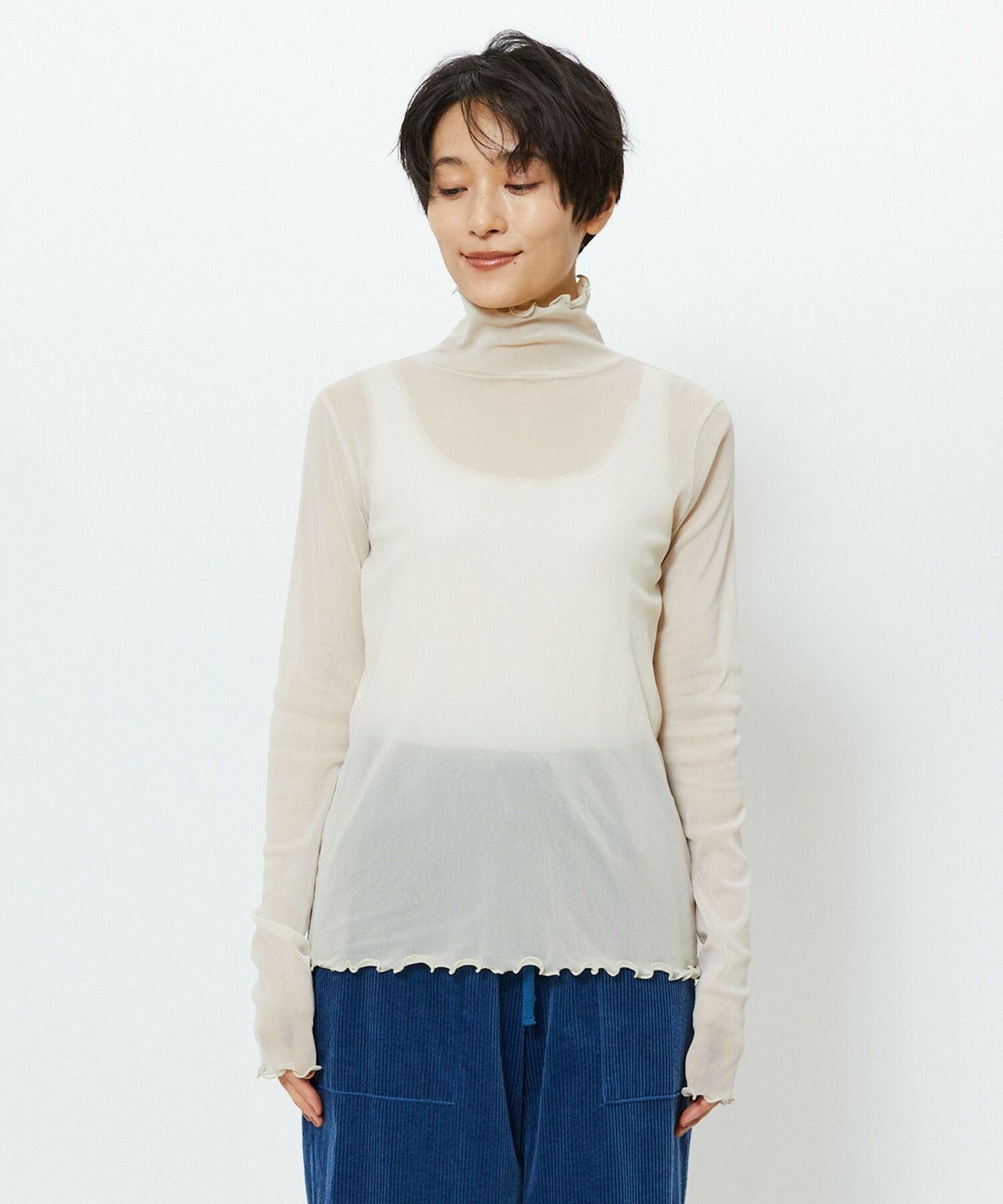 【feerique】【Lサイズ】feerique ソフトチュールストレッチインナー 詳細画像 オフホワイト 26