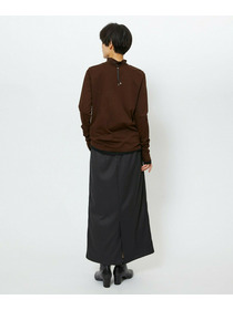 【feerique】【Lサイズ】feerique シアー天竺配色ハイネックプルオーバー 詳細画像 ブラック系その他 10