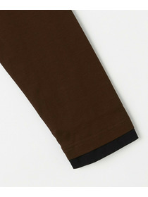 【feerique】【Lサイズ】feerique シアー天竺配色ハイネックプルオーバー 詳細画像 ブラック系その他 2