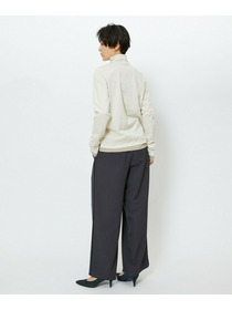 【feerique】【Lサイズ】feerique シアー天竺配色ハイネックプルオーバー 詳細画像 ブラック系その他 22