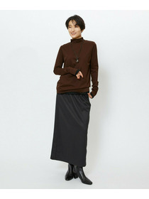 【feerique】【Lサイズ】feerique シアー天竺配色ハイネックプルオーバー 詳細画像 ブラック系その他 6