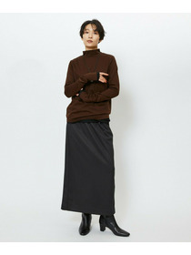 【feerique】【Lサイズ】feerique シアー天竺配色ハイネックプルオーバー 詳細画像 ブラック系その他 7