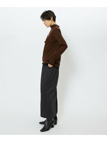 【feerique】【Lサイズ】feerique シアー天竺配色ハイネックプルオーバー 詳細画像 ブラック系その他 9