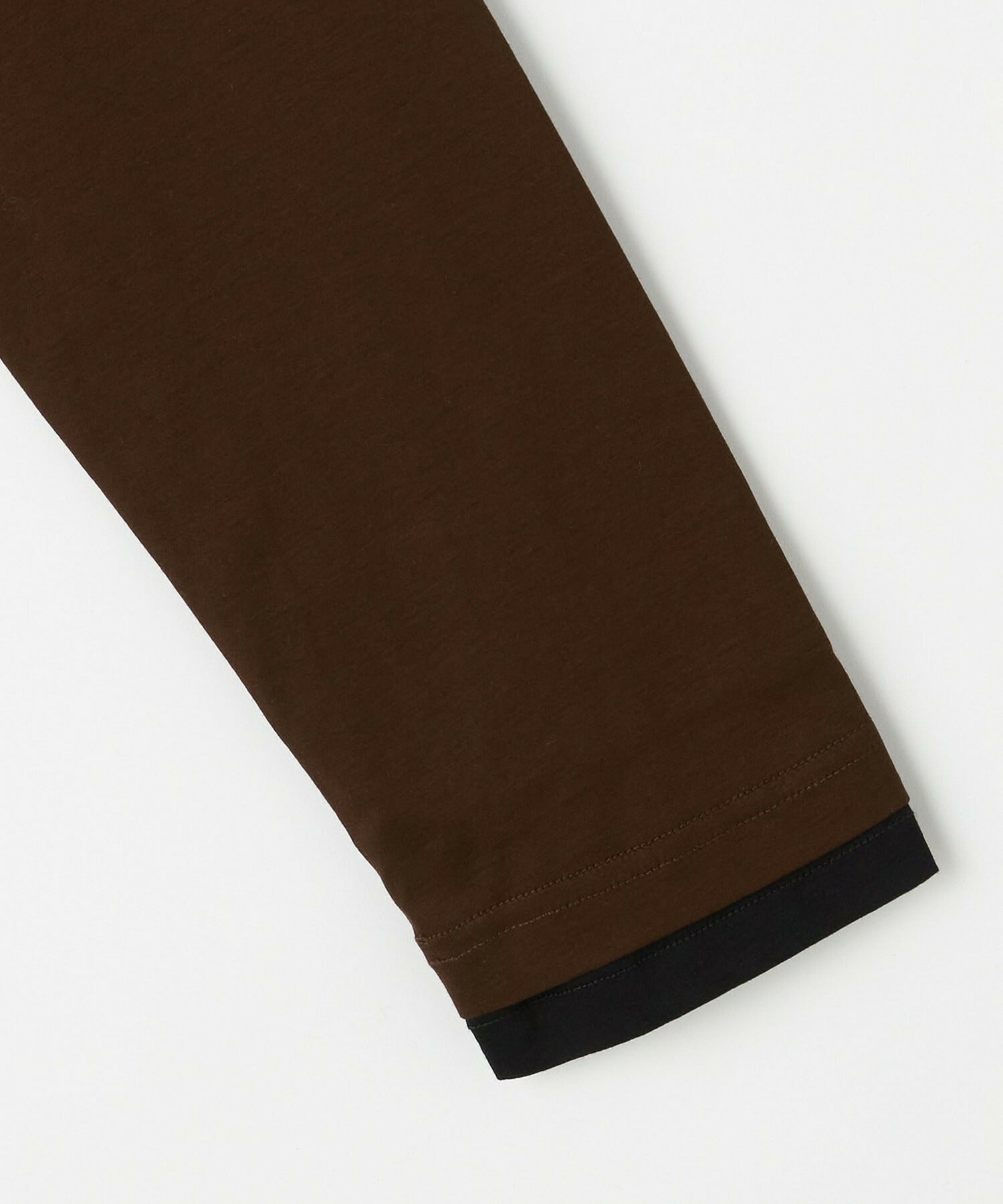 【feerique】【Lサイズ】feerique シアー天竺配色ハイネックプルオーバー 詳細画像 ブラック系その他 2