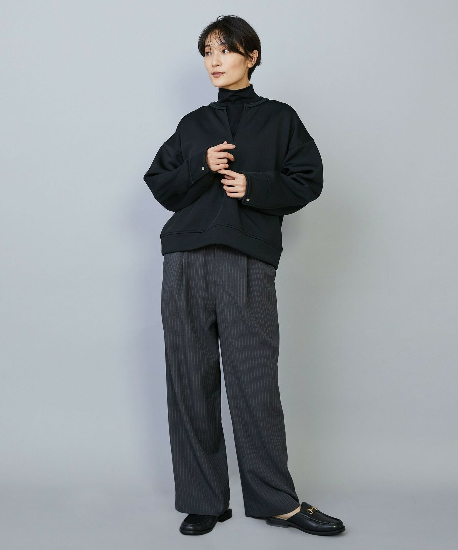 【feerique】【Lサイズ】feerique スキューバダンボールプルオーバー 詳細画像 ブラック 19