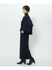 【feerique】【Lサイズ】feerique ウールライクニットツイルコクーンシルエットプルオーバー 詳細画像 チャコールグレー 10