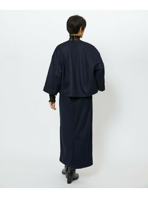 【feerique】【Lサイズ】feerique ウールライクニットツイルコクーンシルエットプルオーバー 詳細画像 チャコールグレー 13