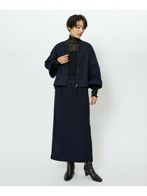 【feerique】【Lサイズ】feerique ウールライクニットツイルコクーンシルエットプルオーバー 詳細画像 チャコールグレー 16