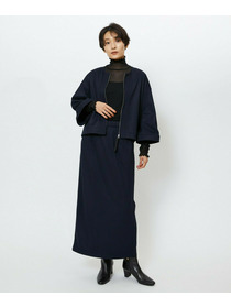 【feerique】【Lサイズ】feerique ウールライクニットツイルコクーンシルエットプルオーバー 詳細画像 チャコールグレー 17