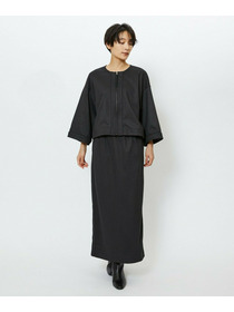 【feerique】【Lサイズ】feerique ウールライクニットツイルコクーンシルエットプルオーバー 詳細画像 チャコールグレー 19