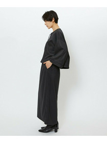 【feerique】【Lサイズ】feerique ウールライクニットツイルコクーンシルエットプルオーバー 詳細画像 チャコールグレー 21