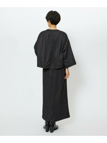 【feerique】【Lサイズ】feerique ウールライクニットツイルコクーンシルエットプルオーバー 詳細画像 チャコールグレー 22