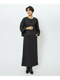 【feerique】【Lサイズ】feerique ウールライクニットツイルコクーンシルエットプルオーバー 詳細画像 チャコールグレー 25