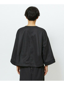 【feerique】【Lサイズ】feerique ウールライクニットツイルコクーンシルエットプルオーバー 詳細画像 チャコールグレー 28