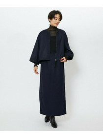 【feerique】【Lサイズ】feerique ウールライクニットツイルコクーンシルエットプルオーバー 詳細画像 チャコールグレー 6