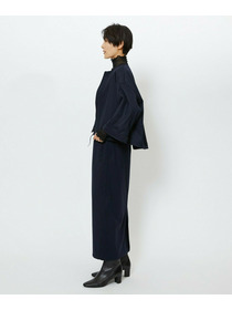 【feerique】【Lサイズ】feerique ウールライクニットツイルコクーンシルエットプルオーバー 詳細画像 チャコールグレー 9