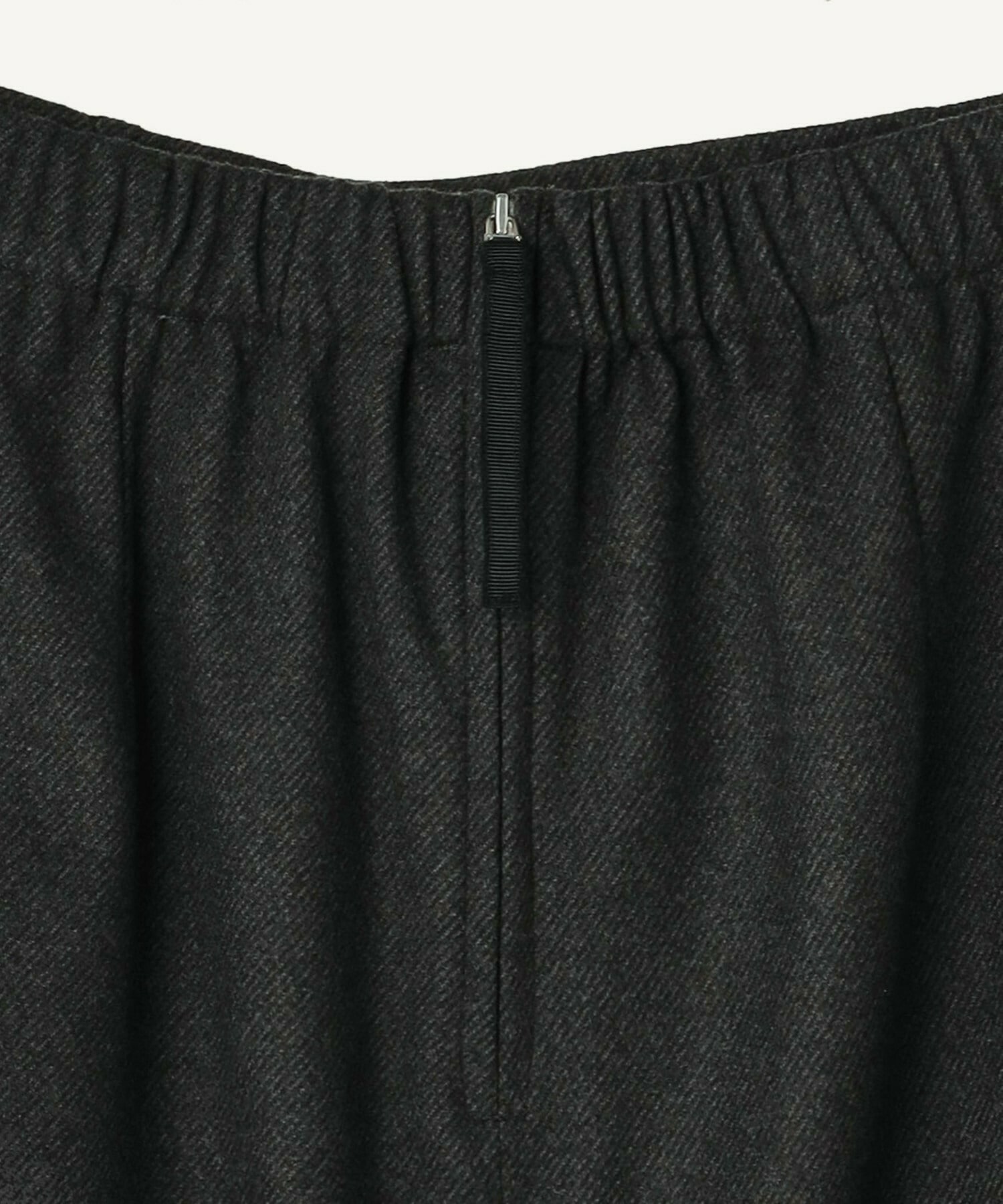 【feerique】【Lサイズ】feerique ウールライクニットツイルパイピングスカート 詳細画像 ネイビー 3