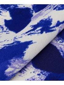 【wb】【Lサイズ】wb アブストラクトライクプリントフレアースカート 詳細画像 ブルー系その他 4