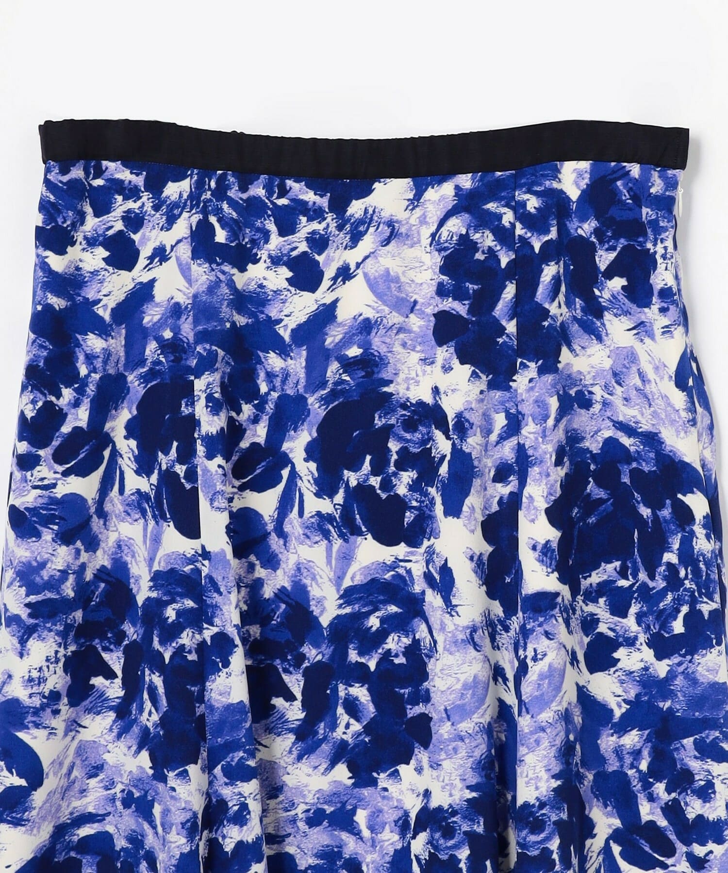 【wb】【Lサイズ】wb アブストラクトライクプリントフレアースカート 詳細画像 ブルー系その他 1