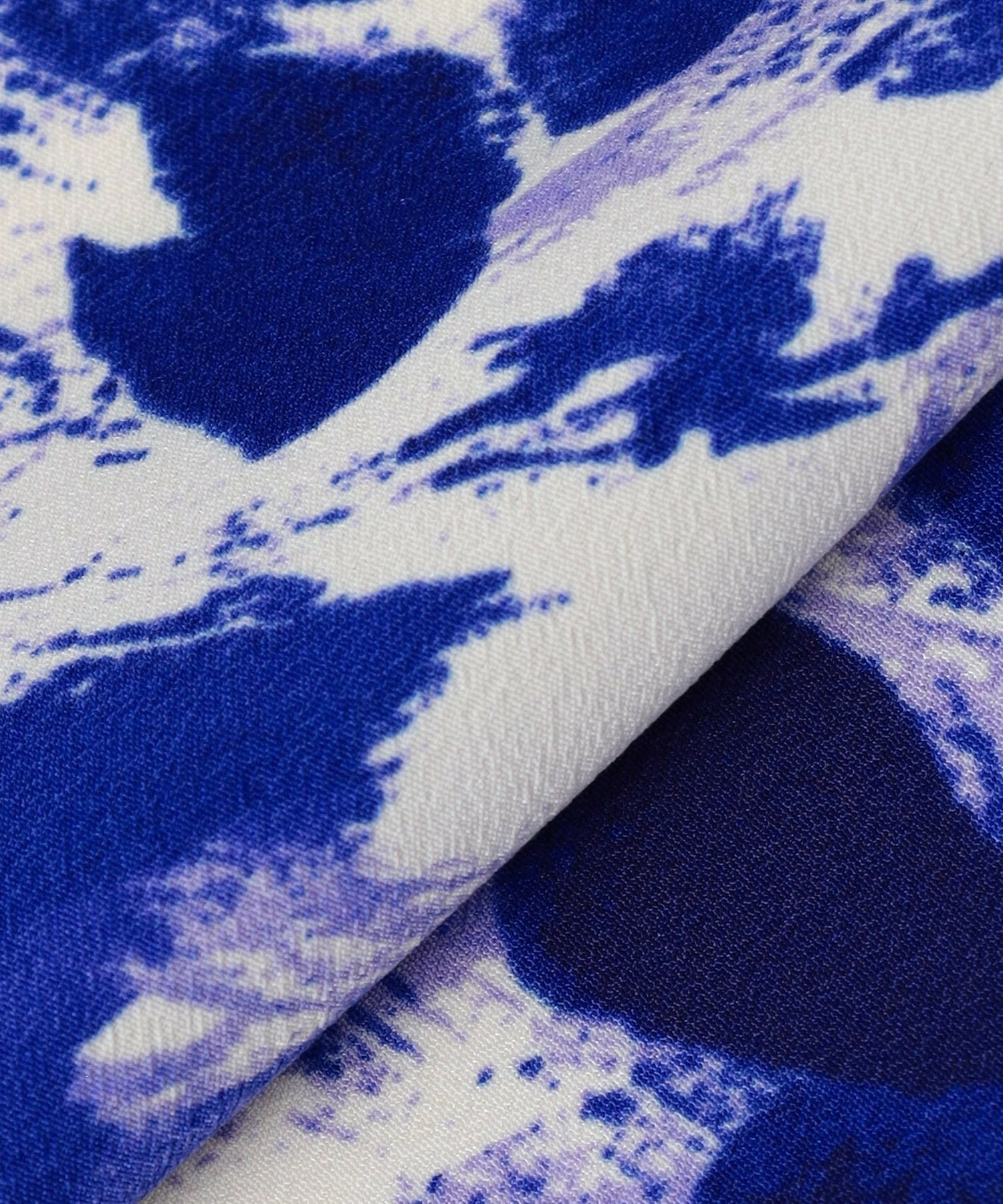 【wb】【Lサイズ】wb アブストラクトライクプリントフレアースカート 詳細画像 ブルー系その他 4