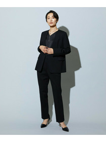 【wb】【Lサイズ】wb ハイゲージポンチノーカラージャケット 詳細画像 ブラック 11