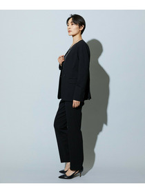 【wb】【Lサイズ】wb ハイゲージポンチノーカラージャケット 詳細画像 ブラック 12