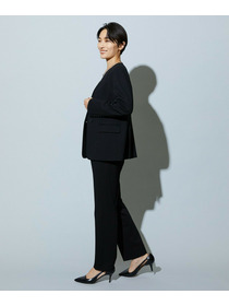 【wb】【Lサイズ】wb ハイゲージポンチノーカラージャケット 詳細画像 ブラック 13