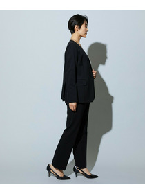 【wb】【Lサイズ】wb ハイゲージポンチノーカラージャケット 詳細画像 ブラック 16