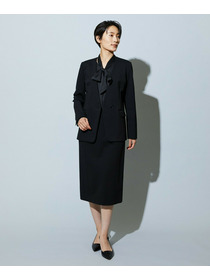 【wb】【Lサイズ】wb ハイゲージポンチノーカラージャケット 詳細画像 ブラック 17