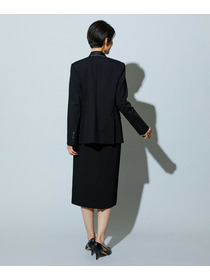 【wb】【Lサイズ】wb ハイゲージポンチノーカラージャケット 詳細画像 ブラック 22