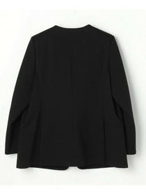 【wb】【Lサイズ】wb ハイゲージポンチノーカラージャケット 詳細画像 ブラック 6