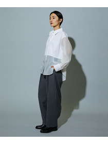 【MOGA】【Lサイズ】スタイリスト戸野塚かおるコラボ ファンクショナルブロードシャツ 詳細画像 ブラック 21