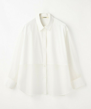 【MOGA】【Lサイズ】スタイリスト戸野塚かおるコラボ ファンクショナルブロードシャツ 詳細画像 オフホワイト 1