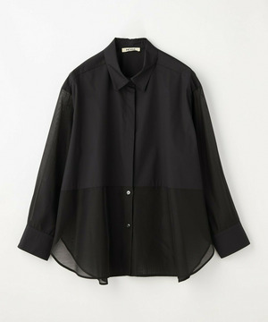 【MOGA】【Lサイズ】スタイリスト戸野塚かおるコラボ ファンクショナルブロードシャツ 詳細画像 ブラック 1