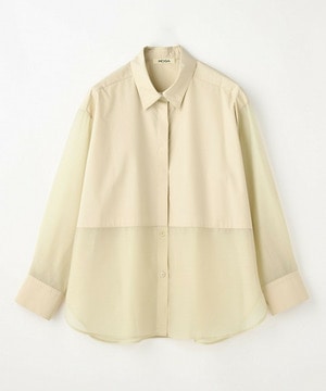 【MOGA】【Lサイズ】スタイリスト戸野塚かおるコラボ ファンクショナルブロードシャツ 詳細画像 ベージュ 1