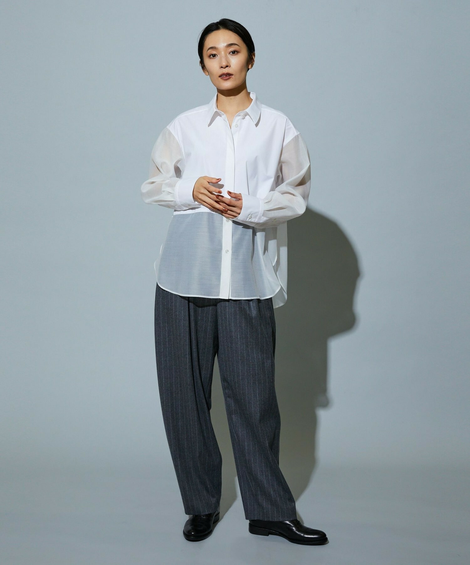 【MOGA】【Lサイズ】スタイリスト戸野塚かおるコラボ ファンクショナルブロードシャツ 詳細画像 ブラック 20