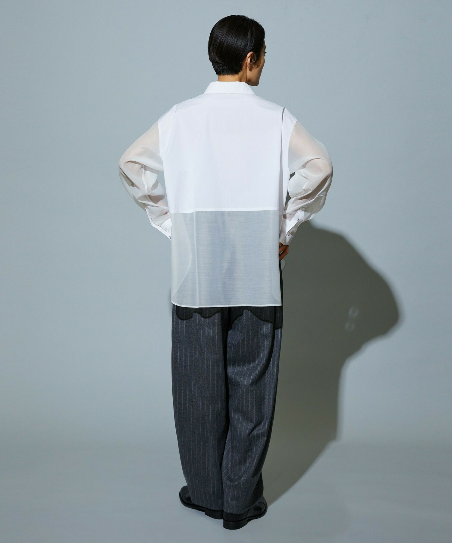 【MOGA】【Lサイズ】スタイリスト戸野塚かおるコラボ ファンクショナルブロードシャツ 詳細画像 ブラック 22