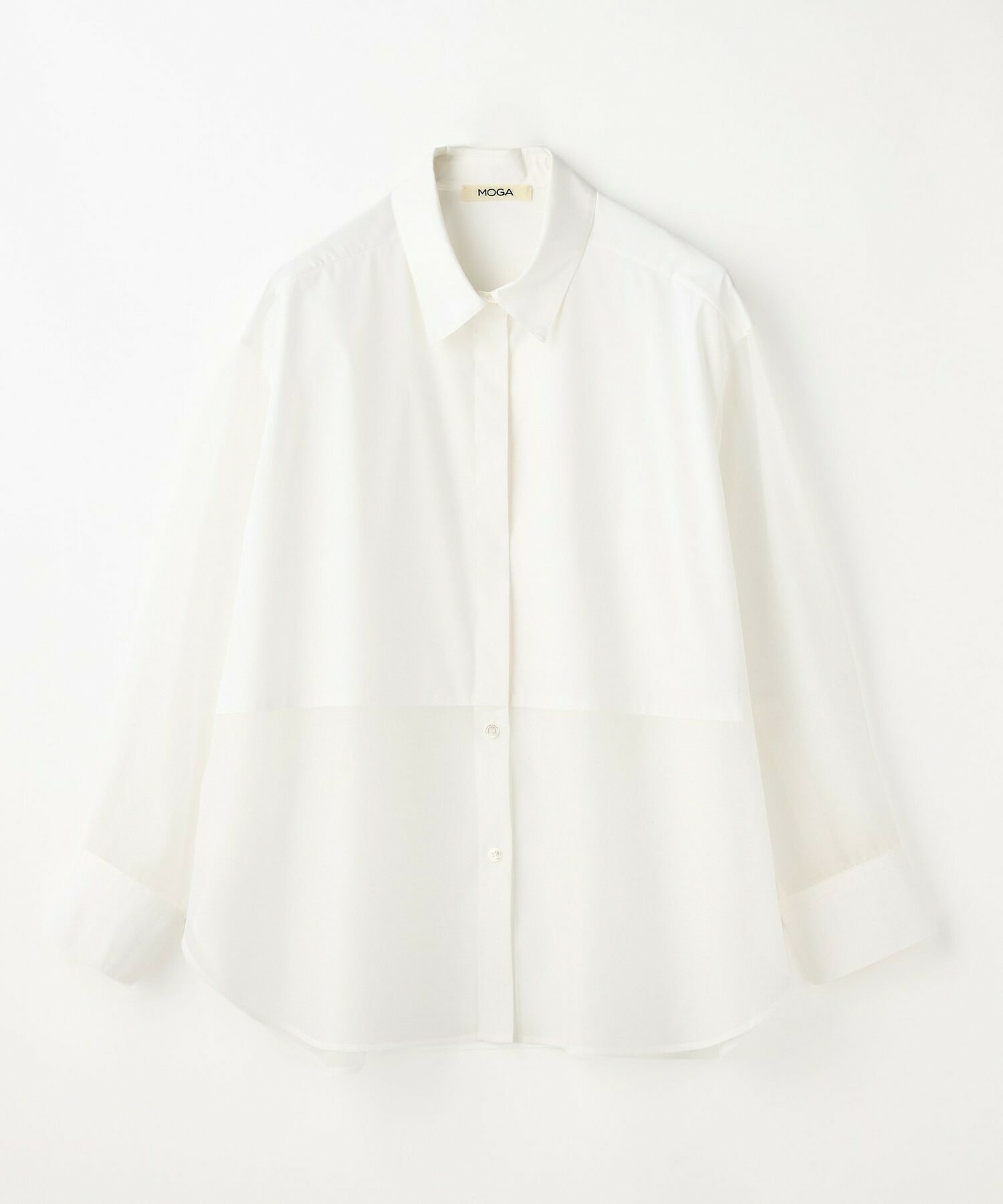 【MOGA】【Lサイズ】スタイリスト戸野塚かおるコラボ ファンクショナルブロードシャツ 詳細画像 オフホワイト 1