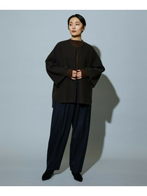 【MOGA】【Lサイズ】スタイリスト戸野塚かおるコラボ メルトンハーフコート 詳細画像 ブラウン 14