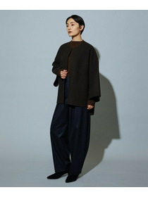 【MOGA】【Lサイズ】スタイリスト戸野塚かおるコラボ メルトンハーフコート 詳細画像 ブラウン 15