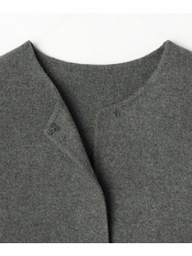 【MOGA】【Lサイズ】スタイリスト戸野塚かおるコラボ メルトンハーフコート 詳細画像 ブラウン 2