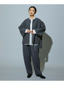 【MOGA】【Lサイズ】スタイリスト戸野塚かおるコラボ メルトンハーフコート 詳細画像 ブラウン 9