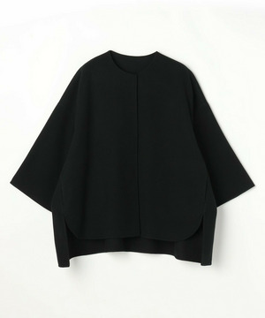 【MOGA】【Lサイズ】スタイリスト戸野塚かおるコラボ メルトンハーフコート 詳細画像 ブラック 1