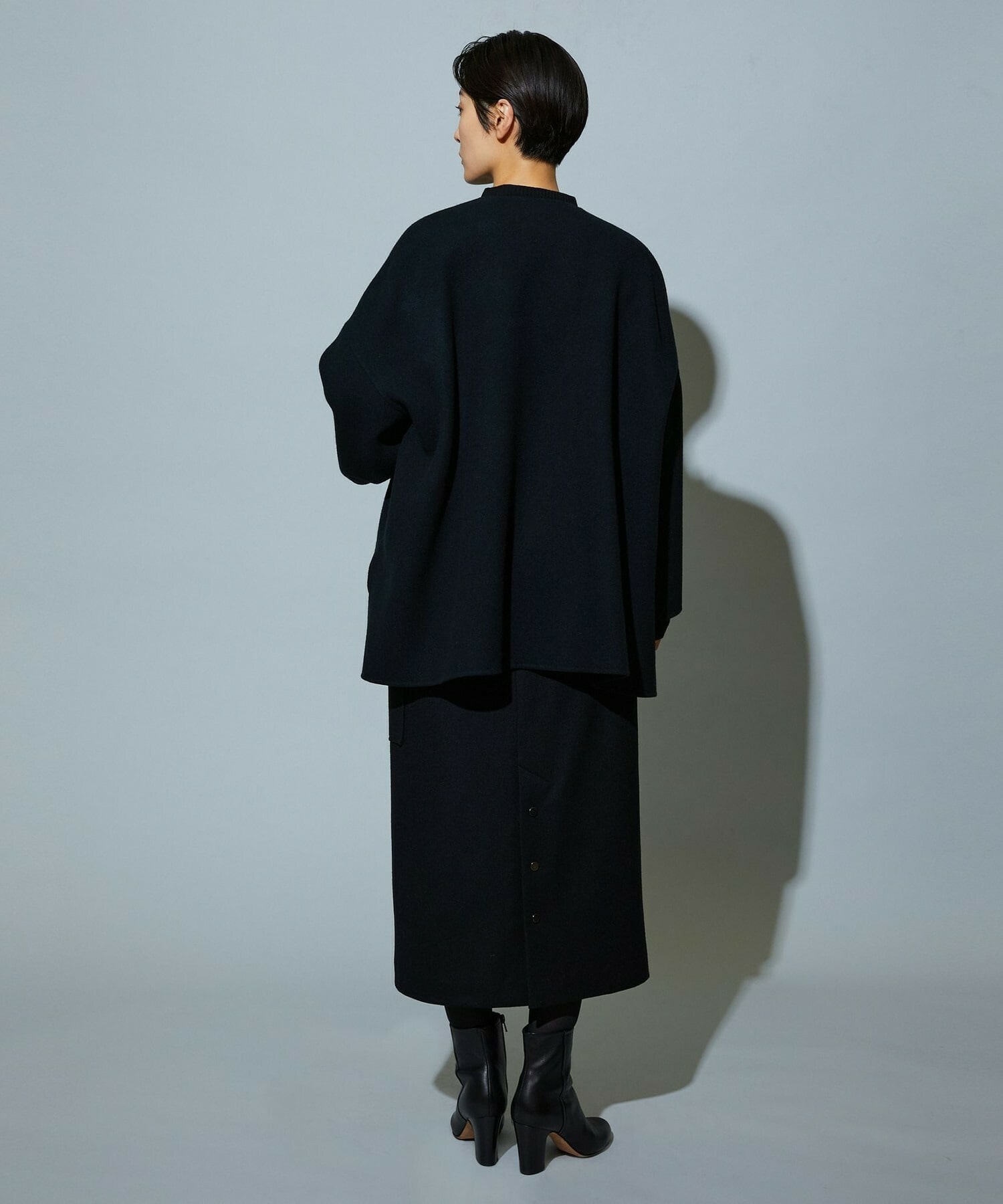 【MOGA】【Lサイズ】スタイリスト戸野塚かおるコラボ メルトンハーフコート 詳細画像 ブラウン 24