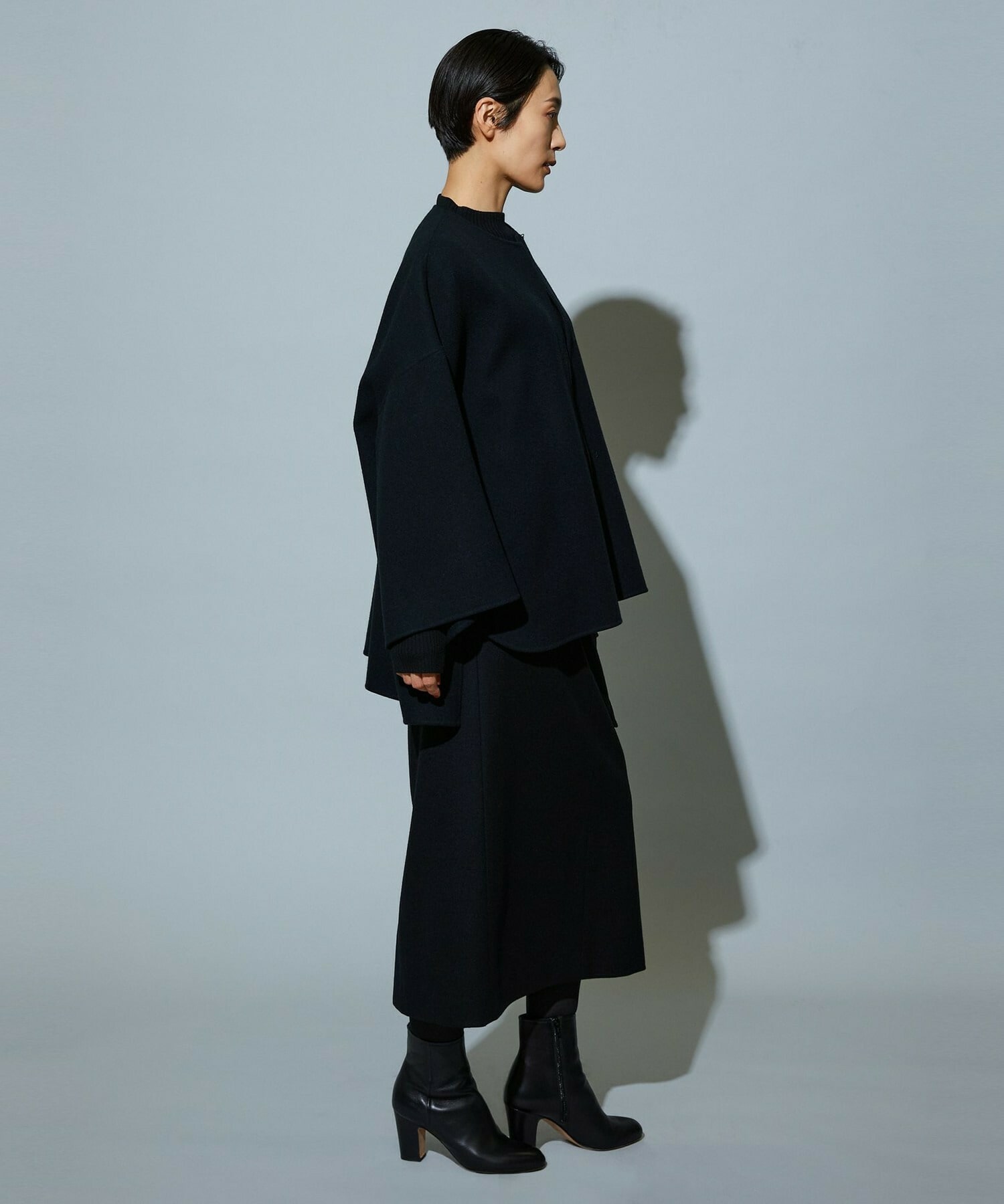 【MOGA】【Lサイズ】スタイリスト戸野塚かおるコラボ メルトンハーフコート 詳細画像 ブラウン 26