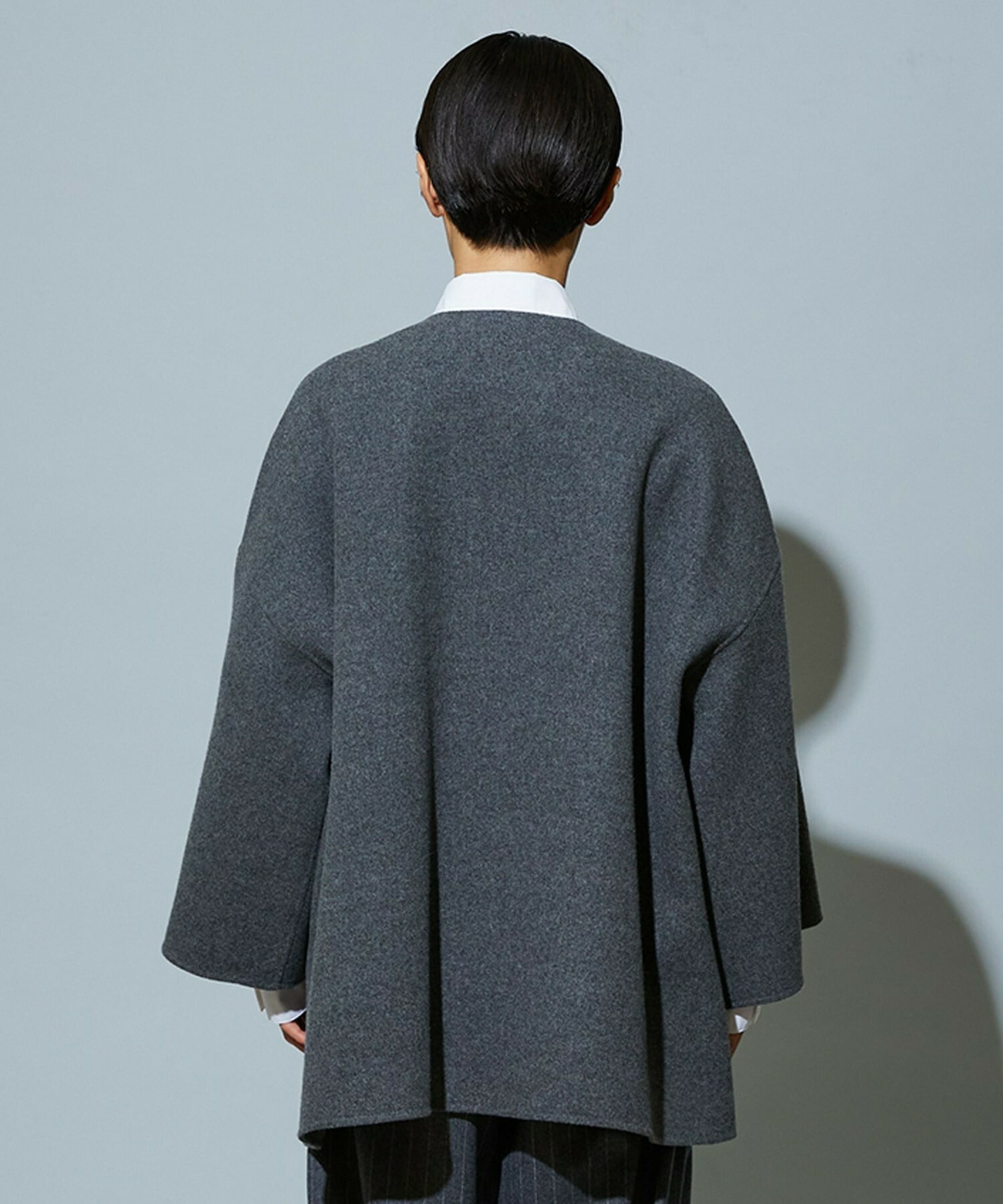 【MOGA】【Lサイズ】スタイリスト戸野塚かおるコラボ メルトンハーフコート 詳細画像 ブラウン 30