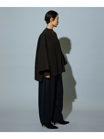 【MOGA】［eclat 2025年12月号掲載商品］【Lサイズ】スタイリスト戸野塚かおるコラボ チョークストライプストレッチコクーンパンツ 詳細画像 チャコールグレー 10